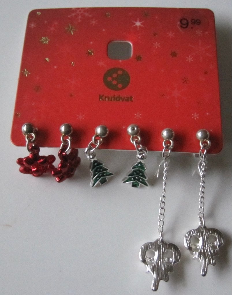 drie setjes oorbellen voor Kerstmis - nieuw, Sieraden, Tassen en Uiterlijk, Overige materialen, Hangers, Nieuw, Ophalen of Verzenden
