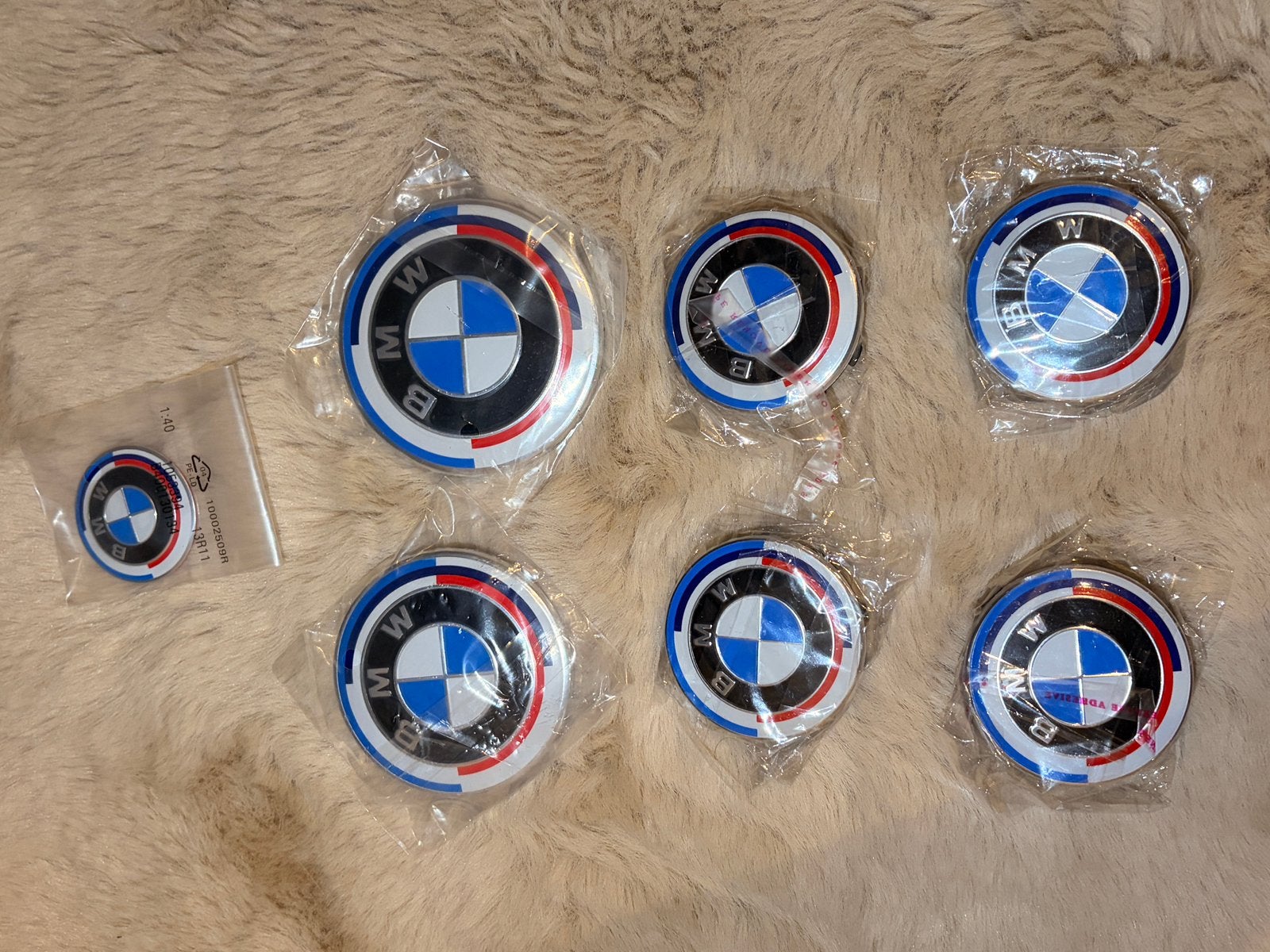 BMW X3 G01 50 Years M Anniversary Logo Set 82/74/56mm, Ophalen of Verzenden, Zo goed als nieuw
