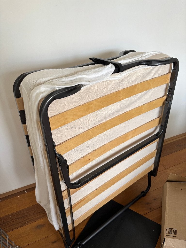 Eenpersoons opklapbed, Huis en Inrichting, Ophalen, Eenpersoons, 190 cm of minder, Zo goed als nieuw