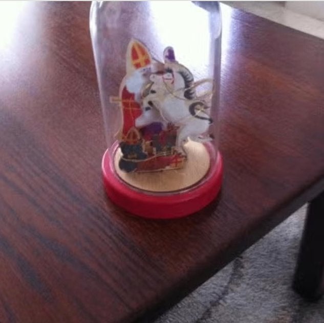 Sinterklaas figuurtjes van hout met verlichting, Diversen, Sinterklaas, Ophalen of Verzenden, Zo goed als nieuw