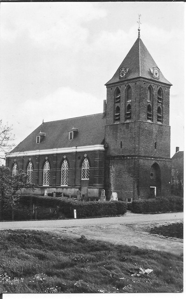 Oude Ansichtkaart NH Kerk Poederoijen (Gld.), Ophalen of Verzenden, 1960 tot 1980, Ongelopen, Gelderland