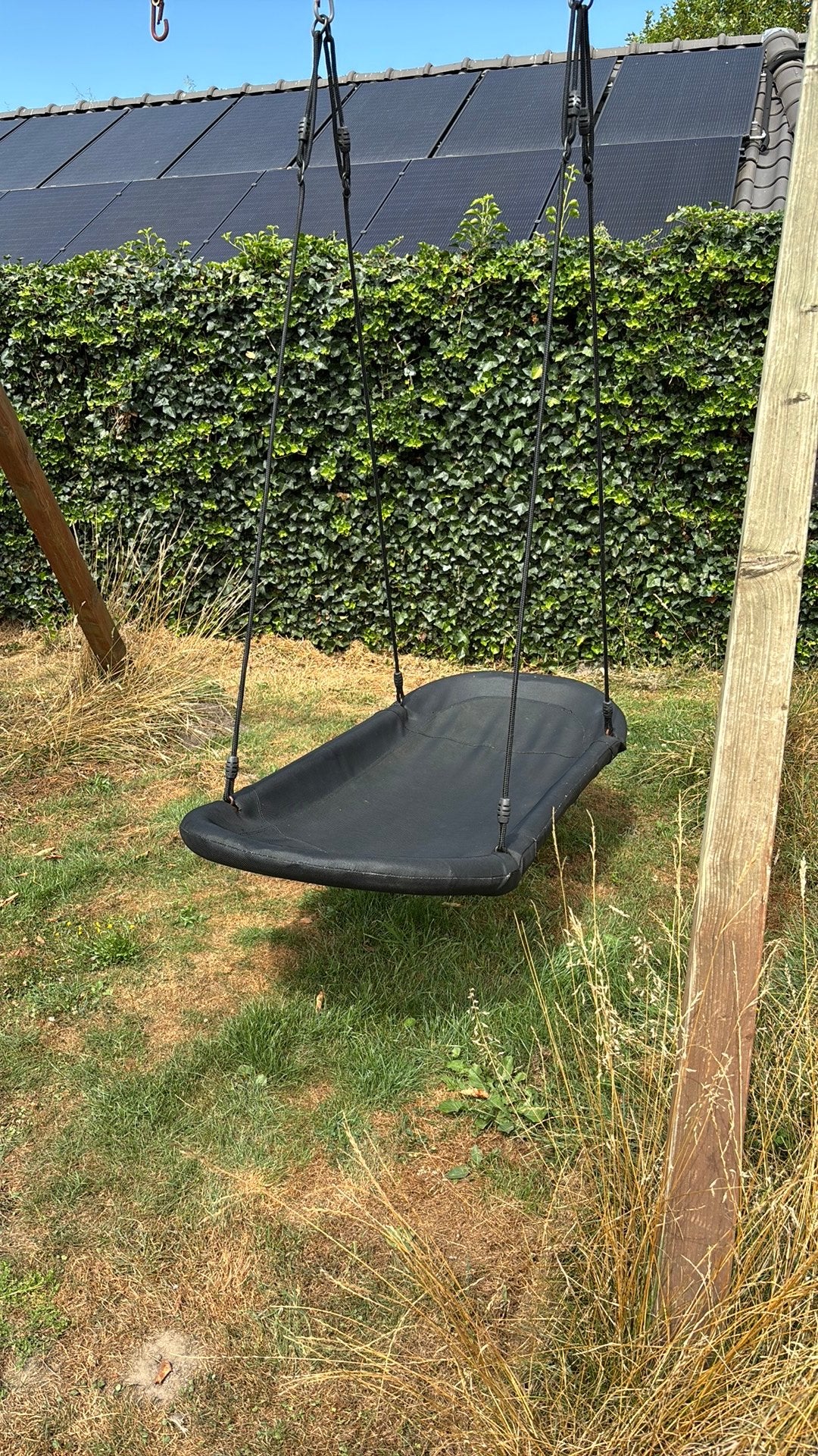 Grandoh zwarte nestschommel / ligschommel – 150 kg, Ophalen, Zo goed als nieuw, Schommel