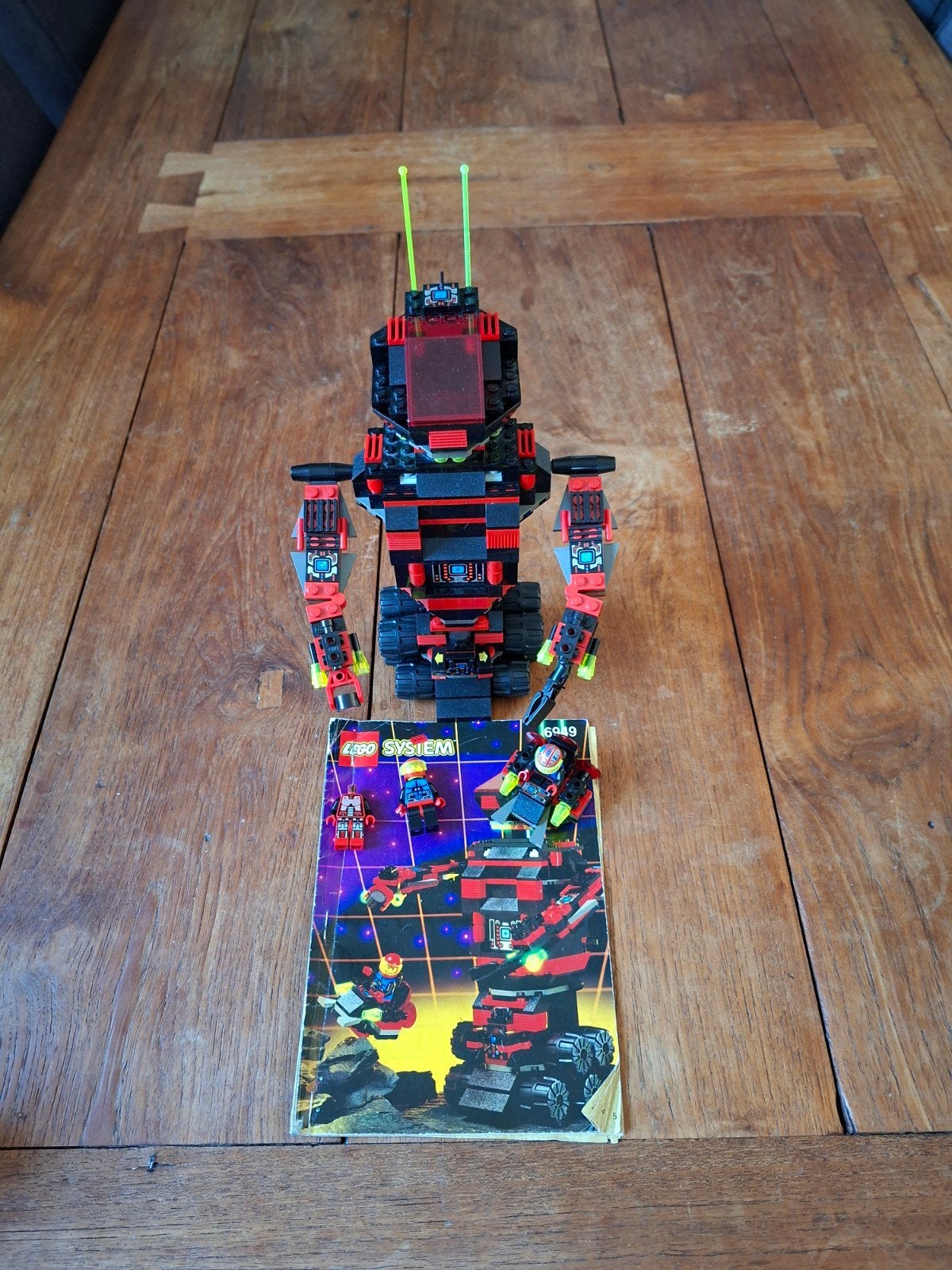Lego systems set 6449 space robot spyrius uit 1994 met poste, Gebruikt, Lego, Ophalen of Verzenden, Space