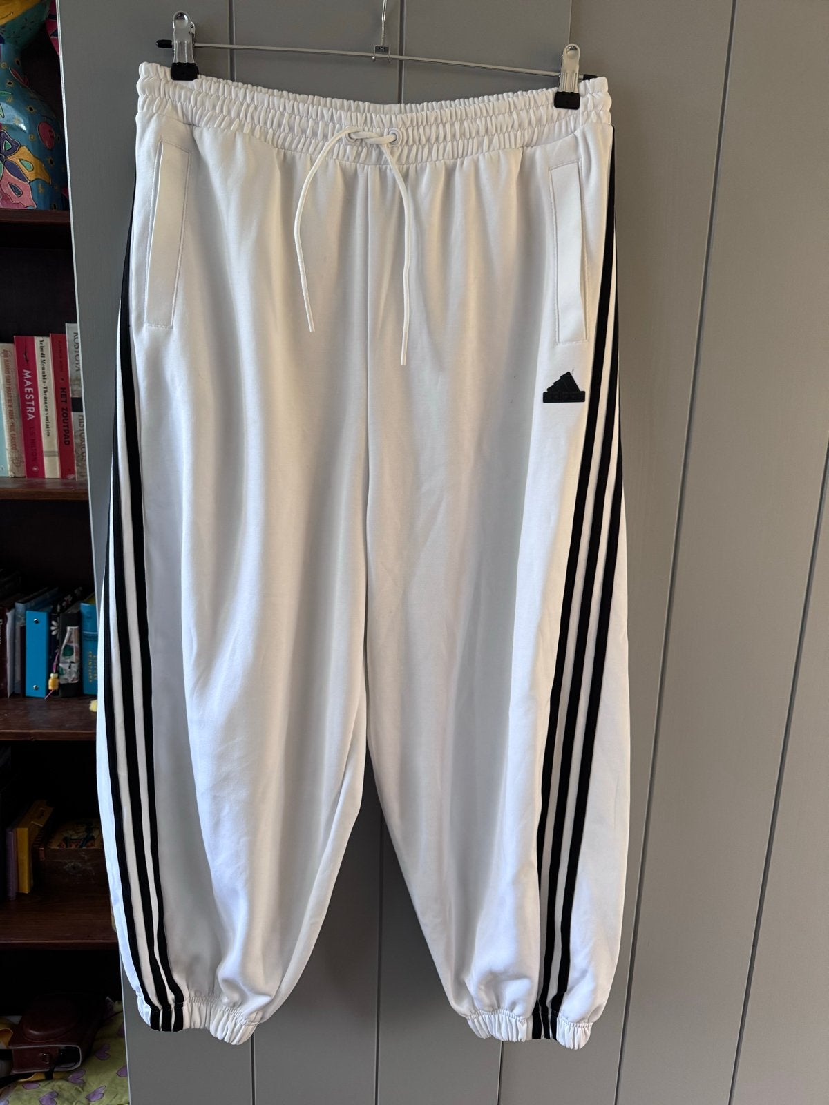 Adidas joggingbroek XL, Ophalen of Verzenden, Zo goed als nieuw, Wit, Lang