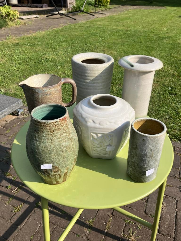 Keramiek Mobach, Tuin en Terras, Bloempotten, Ophalen, Rond, Zo goed als nieuw, Aardewerk