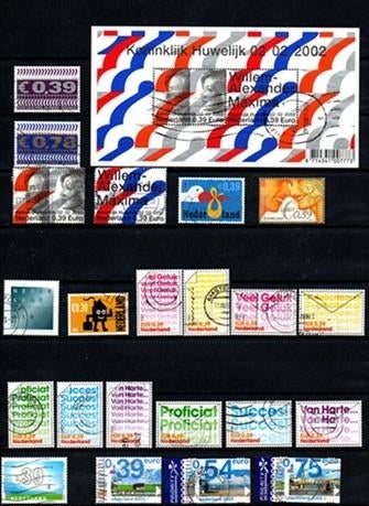 Nederland nr. 2045-2134v het hele jaar 2002 gestempeld, Verzenden, Na 1940, Gestempeld