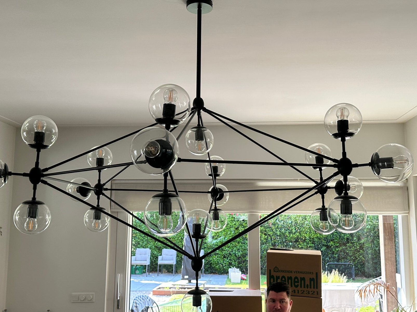 Grote lamp, Tuin en Terras, Ophalen, Zo goed als nieuw, Wasrek