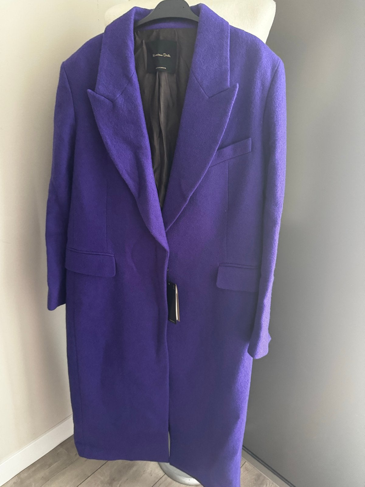 Nieuwe Massimo Dutti Dames Jas - Paars maat M, Ophalen of Verzenden, Nieuw, Maat 38/40 (M), Paars