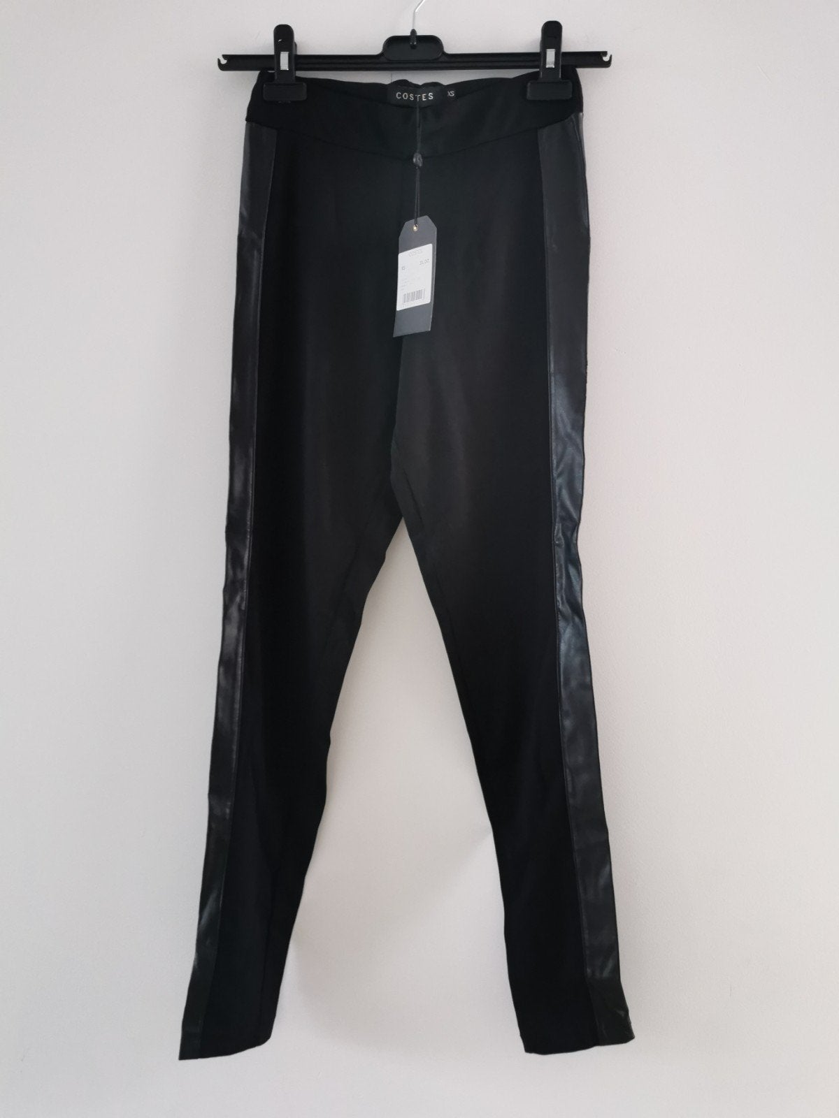 Costes broek met biezen mt. XS/S, Verzenden, Zwart, Nieuw, Costes