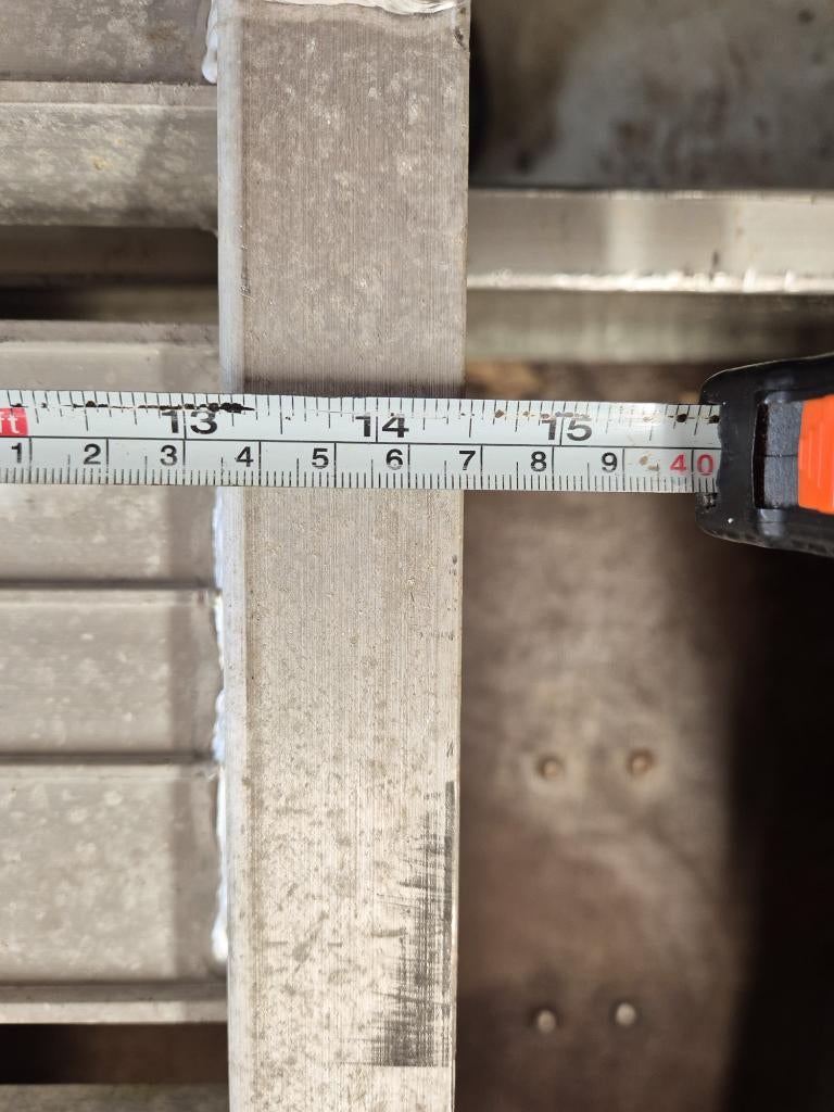 Enkele aluminium oprijplaat 240cm, Motoren, Ophalen, Gebruikt