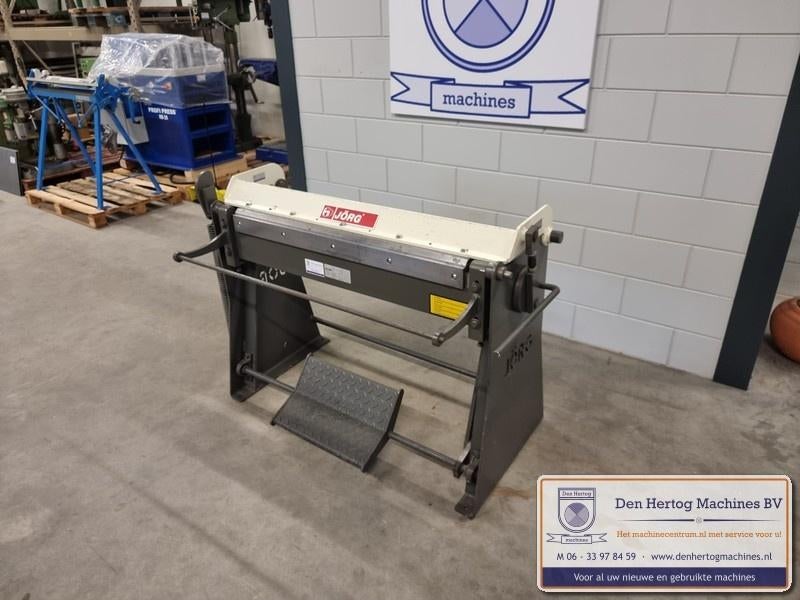 Zetbank JORG 3121 voetpedaal dun plaatbewerkingmachine, Ophalen, Zo goed als nieuw