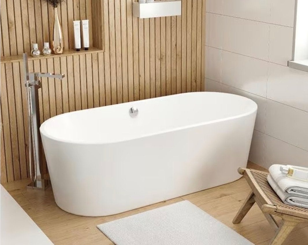 Glans wit vrijstaand bad 180x80x56cm nieuw in doos, Doe-het-zelf en Verbouw, Ophalen of Verzenden, Nieuw, Bad
