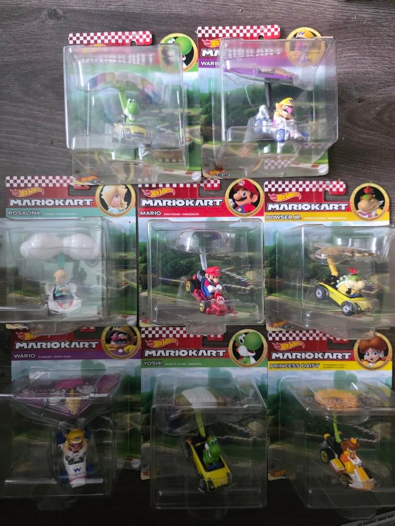 Hot Wheels Mario Kart set - 7 stuks, nieuw in verpakking, Service.europe@mattel.com, Nieuw, Ophalen of Verzenden, Mattel