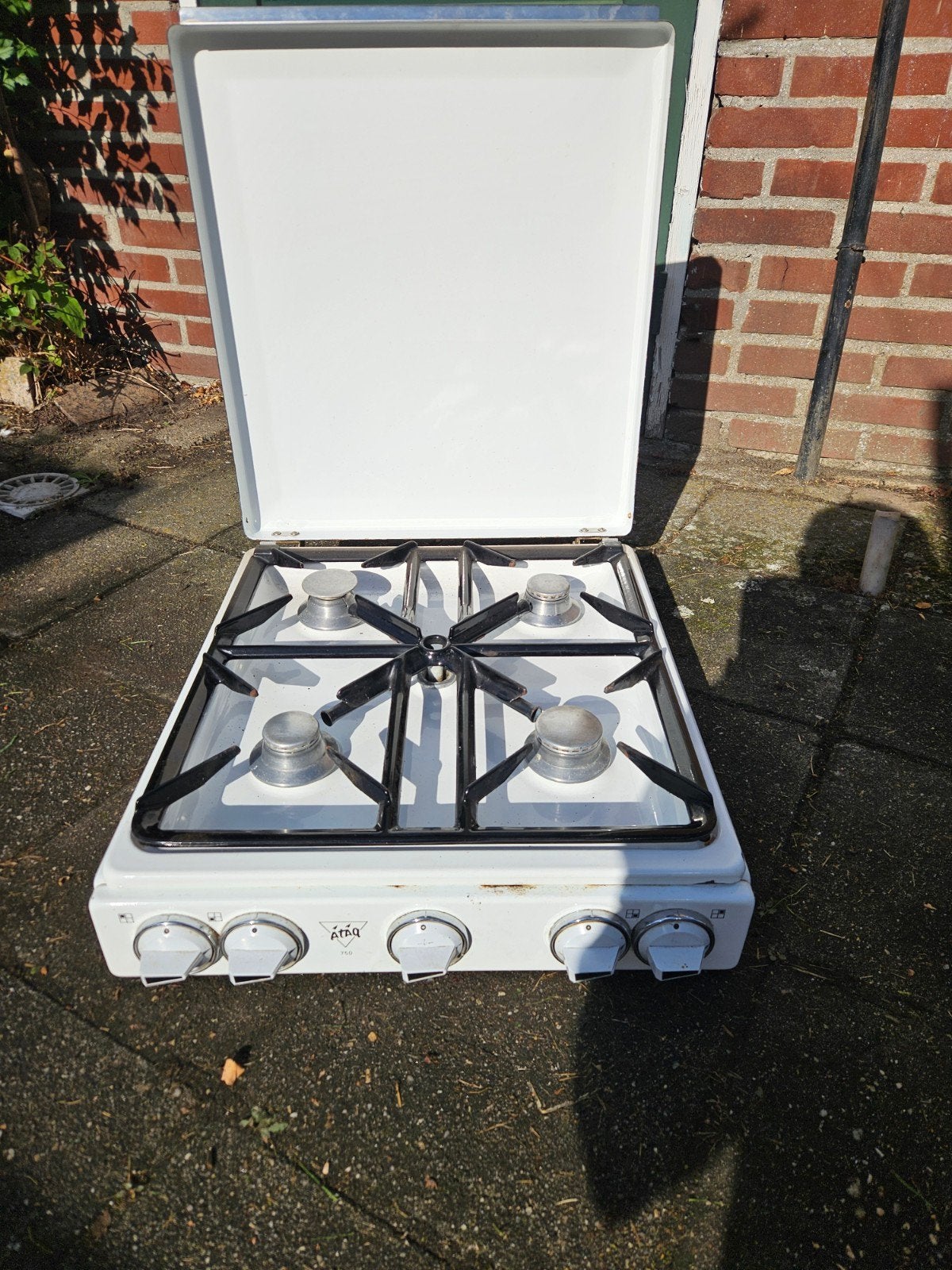 ATAG 4-pits gaskookplaat voor flessengas, Ophalen
