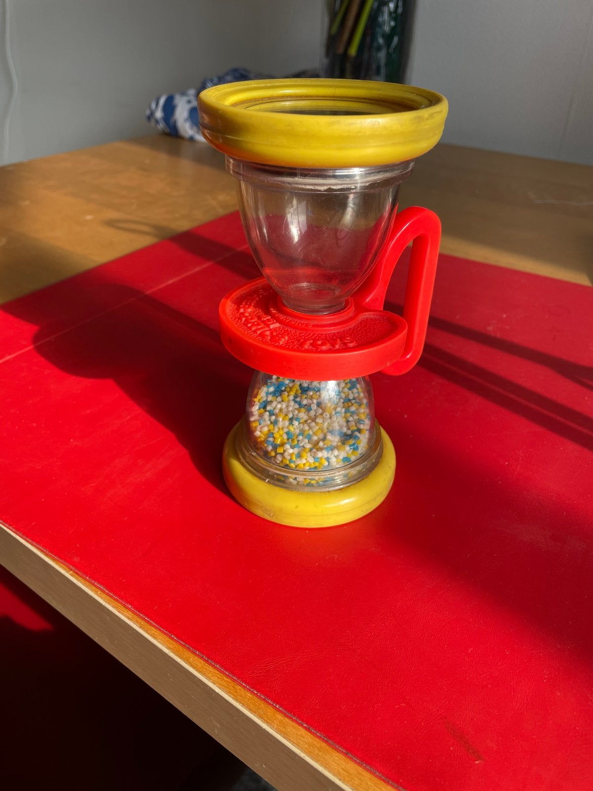 Vintage Fisher Price zandloper met spiegel, Ophalen of Verzenden, Gebruikt, Overige typen