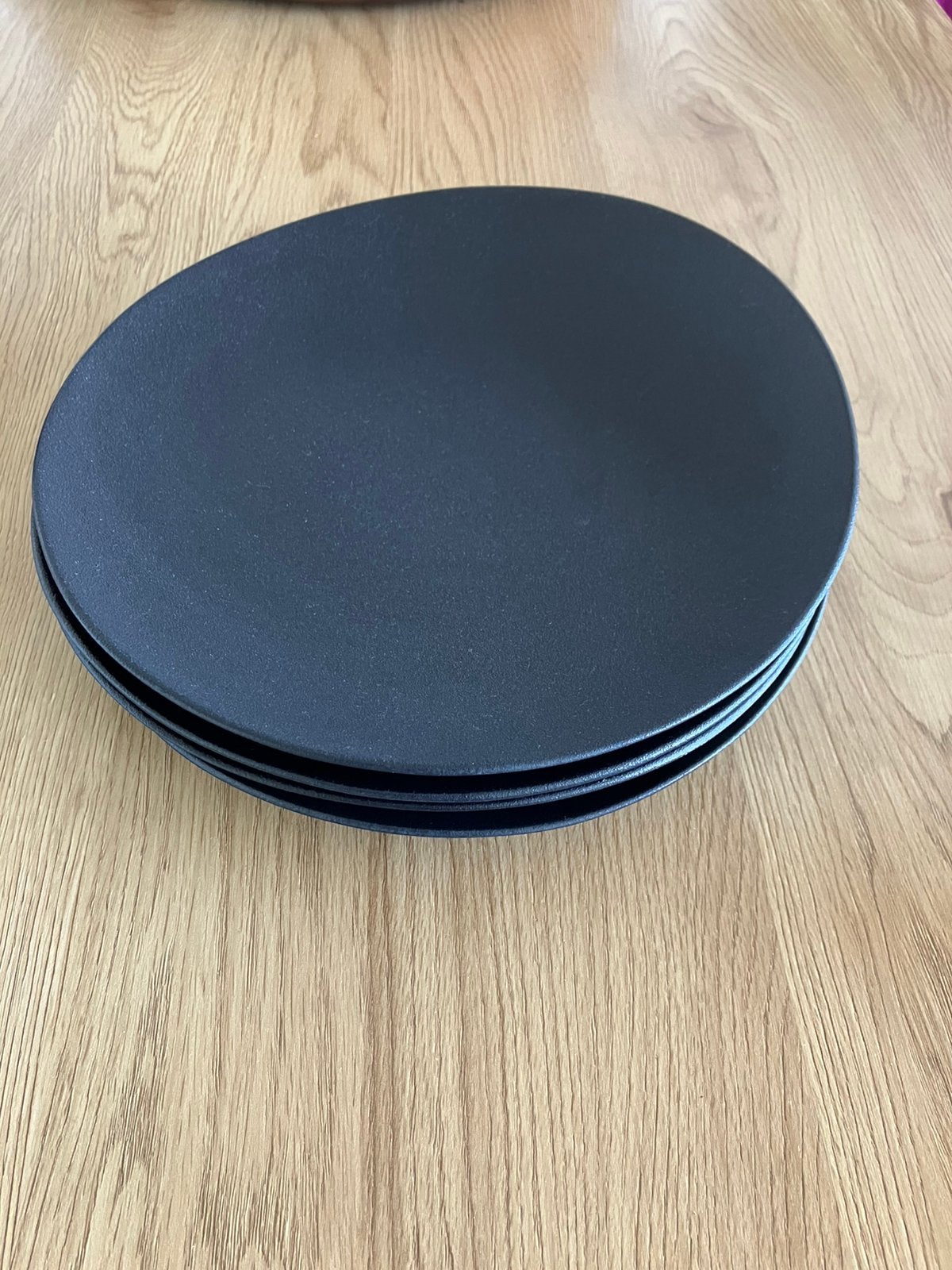 Cosy&Trendy mat zwarte dinerborden, Huis en Inrichting, Keuken | Servies, Ophalen, Overige merken, Zo goed als nieuw, Bord(en)