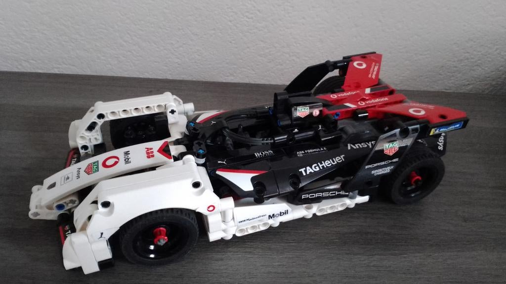 LEGO Technic 42137 Porsche 99X pull back motor, Gebruikt, Lego, Compleet, Ophalen of Verzenden
