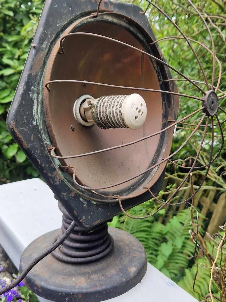Antieke industriële jaren 30warmte lamp/straallamp*brocante, Ophalen of Verzenden