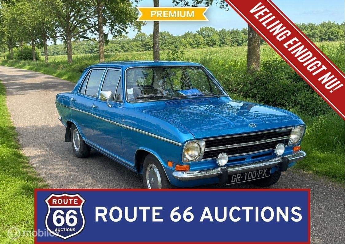 Opel Kadett B | 1973 | Route 66 Auctions, Auto's, Overige carrosserieën, Zwart, Bedrijf, Opel