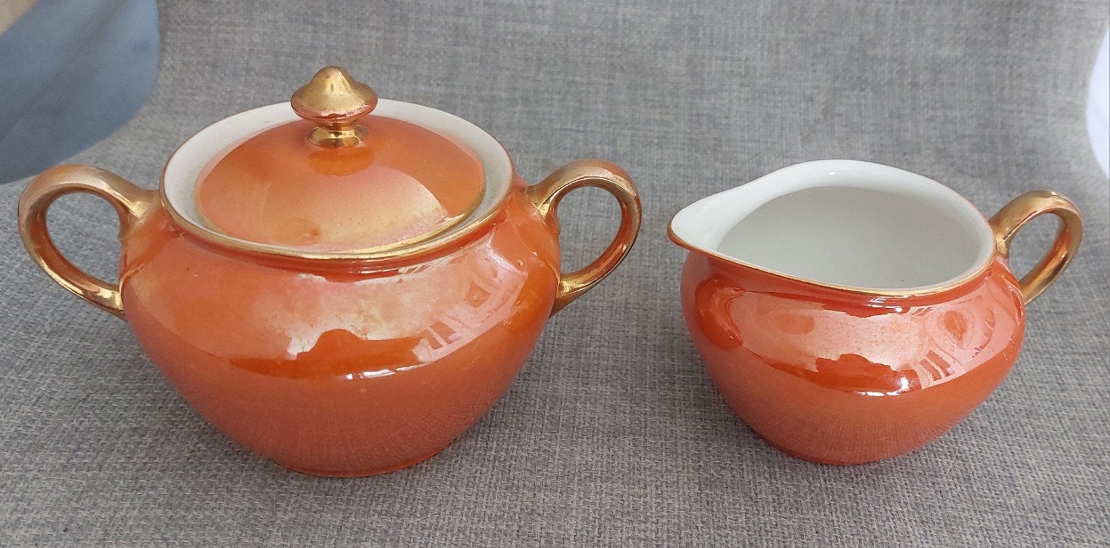 Vintage Oscar Schlegelmilch suikerpot & melkkan!!, Ophalen of Verzenden