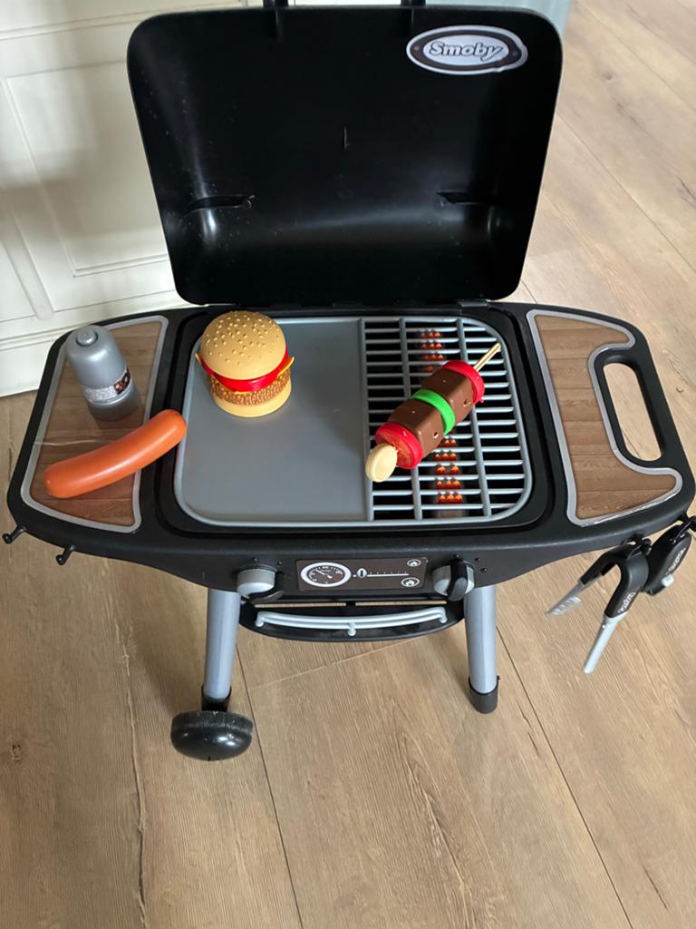 Smoby BBQ speelgoed grill met accessoires, Ophalen, Zo goed als nieuw