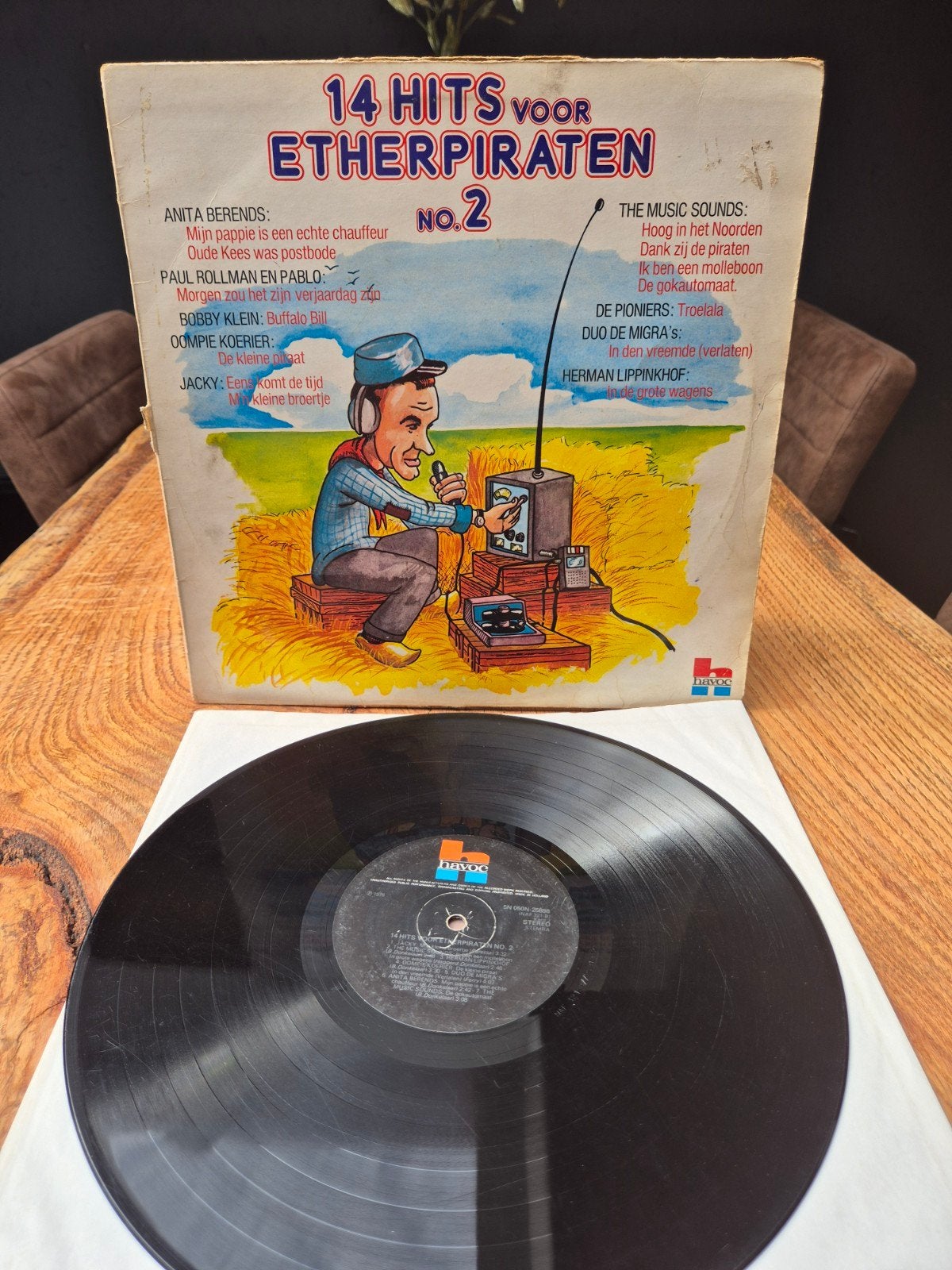 14 Hits voor Etherpiraten No. 2 - Vinyl LP, Ophalen of Verzenden, Gebruikt, 12 inch