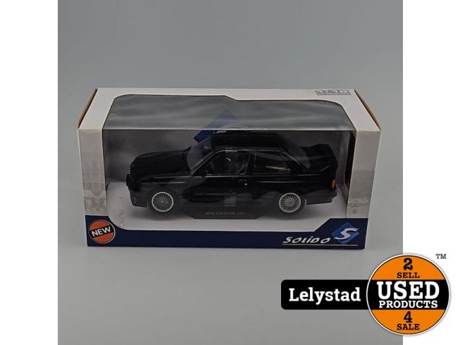BMW E30 M3 Sport Evolution 1990 1:18 Solido Zwart | Nieuw, Flex Ltd., Nieuw, https://flex.com/contact-us, Nobelstraat 10, 5807 GA Oostrum LB, Limburg, Nederland