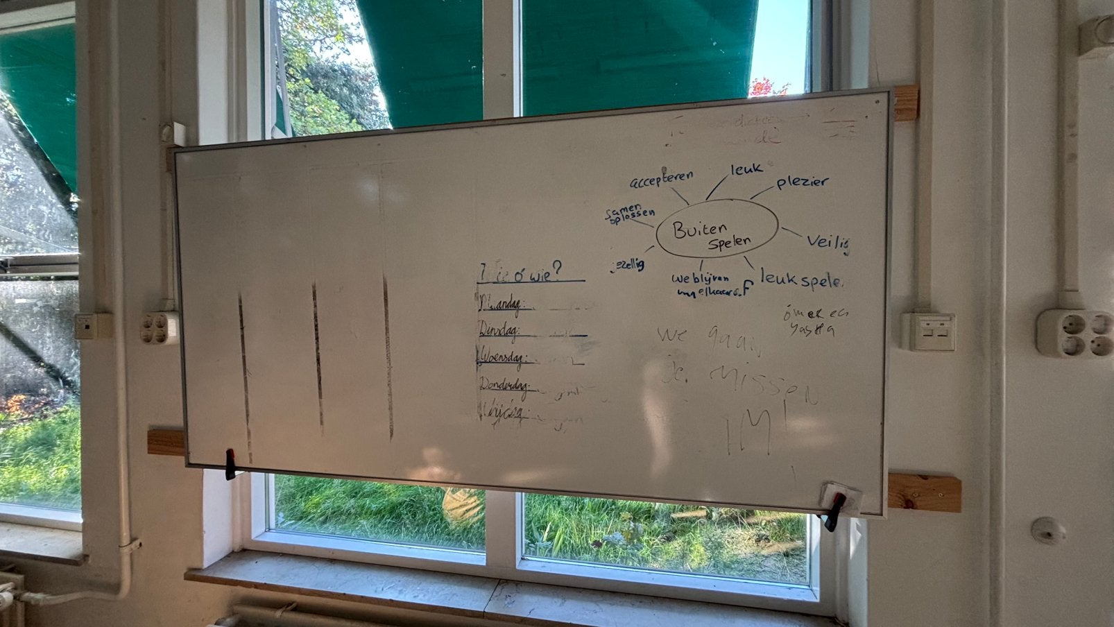 Whiteboard 90x180cm, Ophalen, Gebruikt, Whiteboard