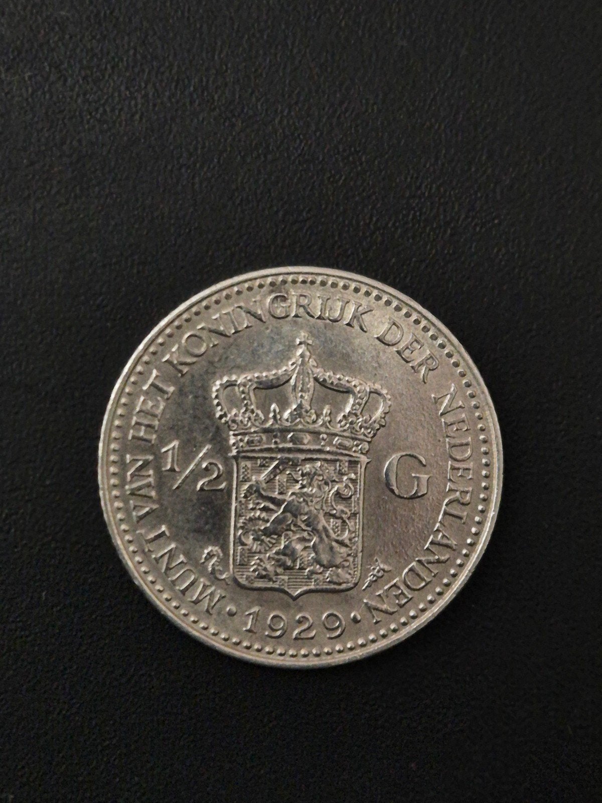 ½ Gulden 1929, ½ gulden, Verzenden, Zilver, Koningin Wilhelmina