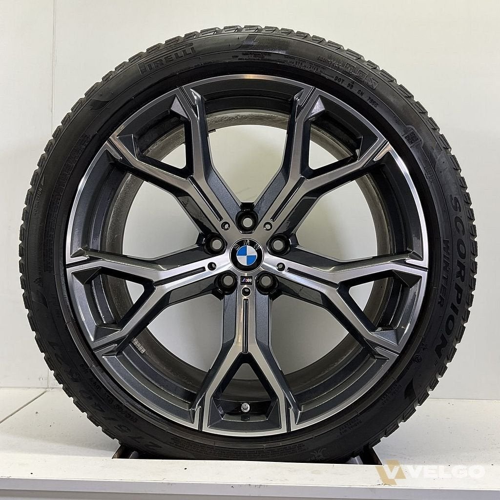 BMW X5 G05 X6 G06 BREEDSET VELGEN + WINTERBANDEN 21 INCH ORI, Gebruikt, -, 275 mm, -
