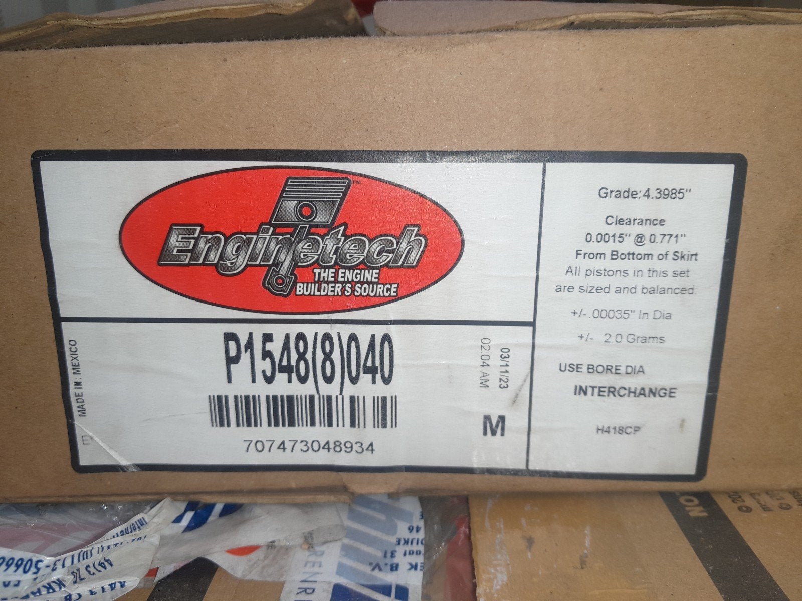 ford 460ci zuigers 0.40, Auto-onderdelen, Ophalen of Verzenden, Nieuw