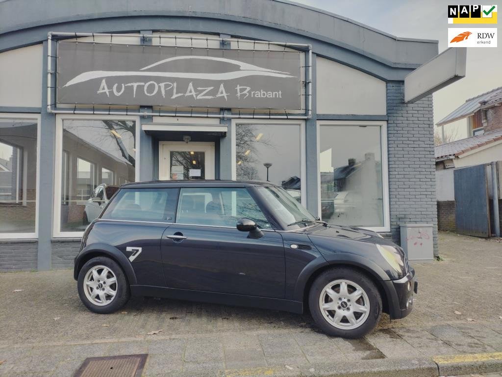 Mini Mini 1.6 One Seven / AIRCO/ CRUISE/ 15 INCH VELGEN, Auto's, Gebruikt, Zwart, 4 cilinders, 4 stoelen
