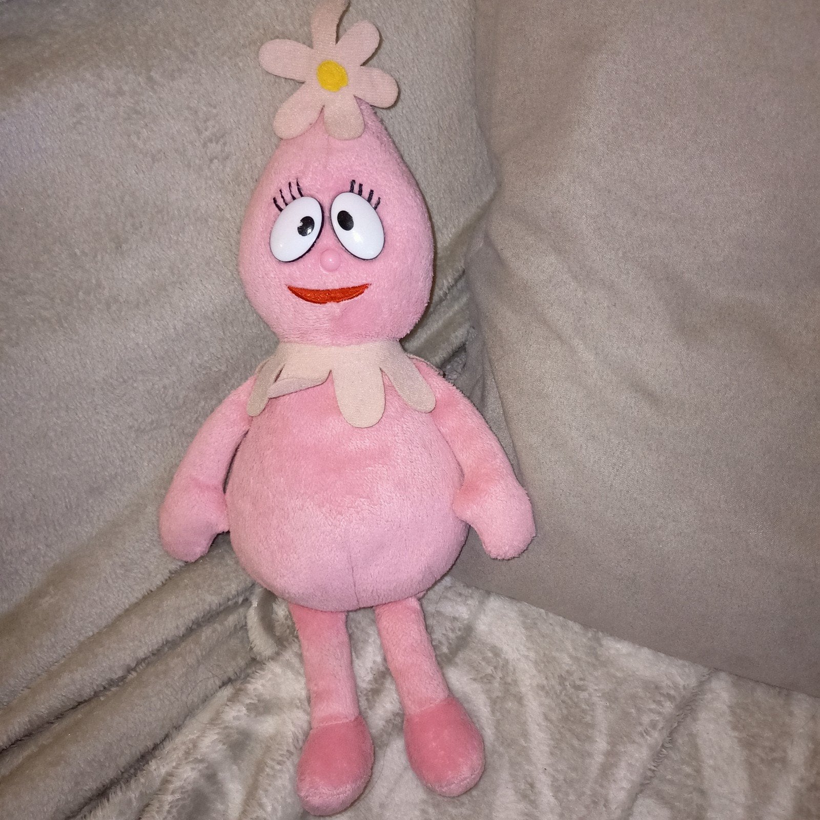Ty rare beanie foofa, yo gabba gabba, nickelodeon., Gebruikt, Ophalen of Verzenden, Middelgroot (20 tot 80 cm), Roze