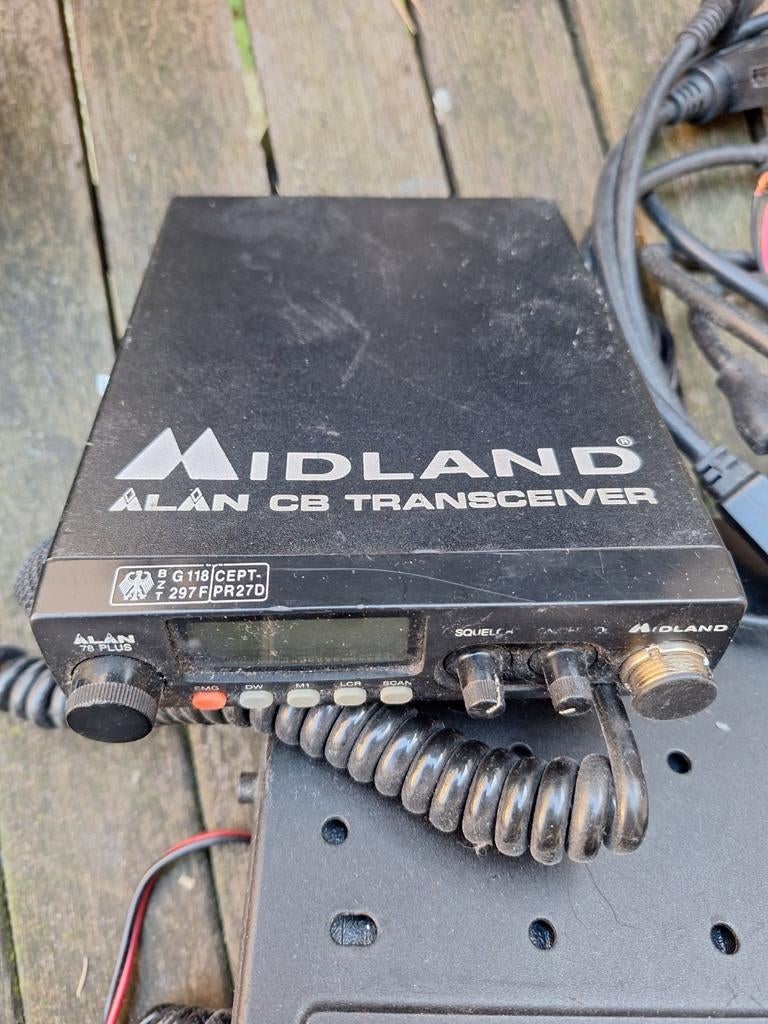 Midland Alan CB Transceiver - Zender en Ontvanger, Ophalen of Verzenden, Gebruikt, Zender en Ontvanger