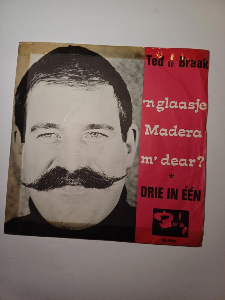 Ted de Braak - 'N glaasje madera m' dear, 7 inch, Single, Ophalen of Verzenden, Zo goed als nieuw