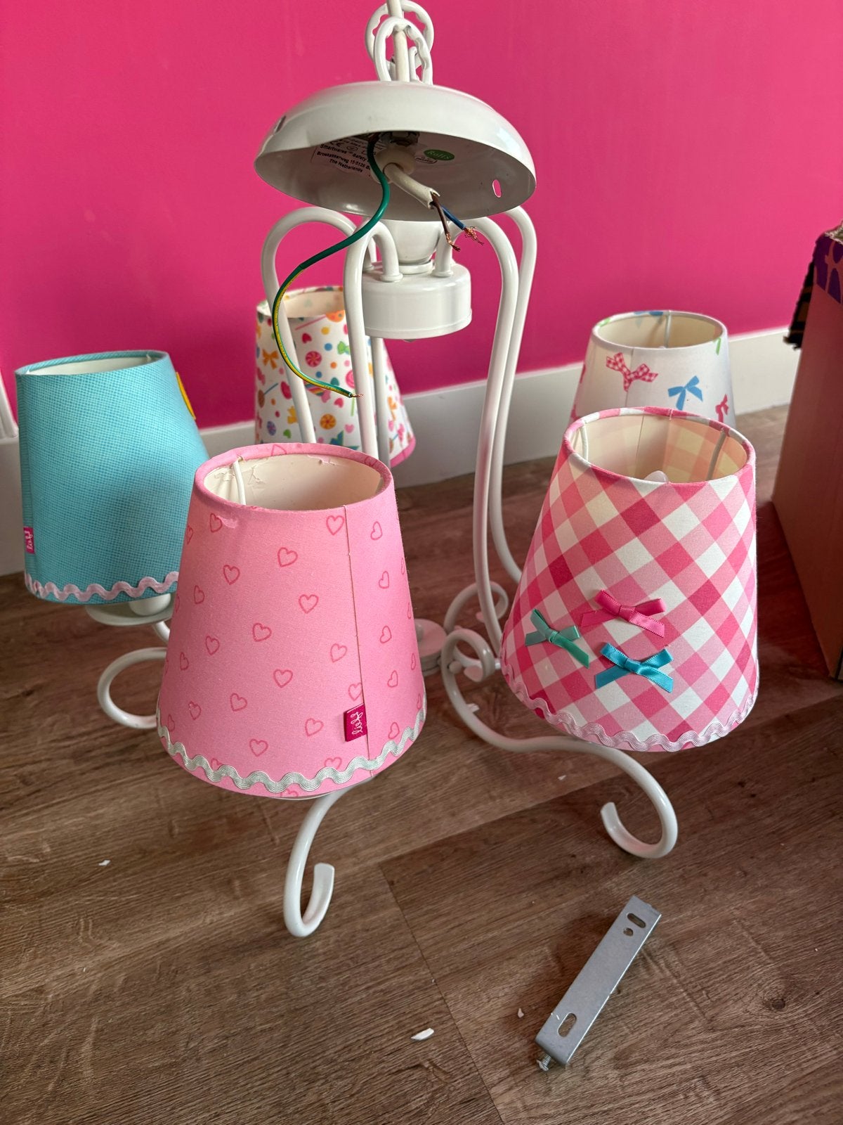 5 Lief! Lampenkapjes - Zo goed als nieuw, Rond, Ophalen of Verzenden, Zo goed als nieuw, Textiel