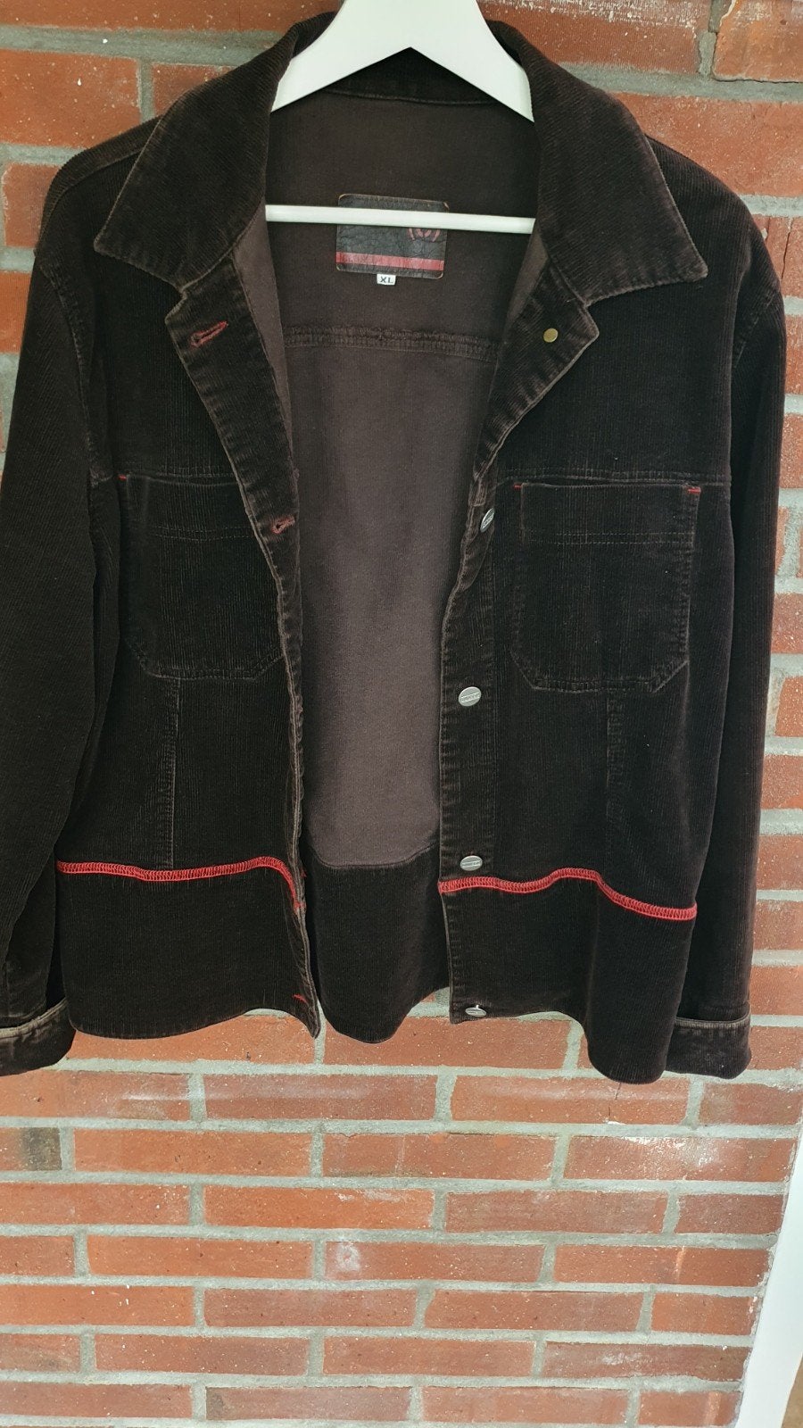 Bruin corduroy colbert, maat Xl merk closed, Ophalen, Zo goed als nieuw, Maat 46/48 (XL) of groter, Bruin