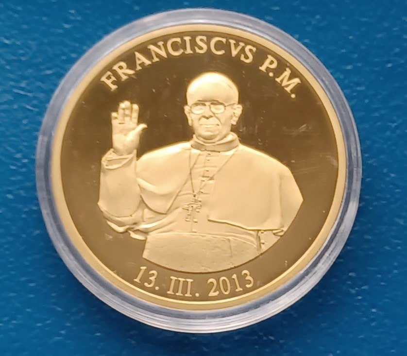 Vaticaan penning Paus Franciscus - 2013, Postzegels en Munten, Verzenden, Overige materialen, Buitenland