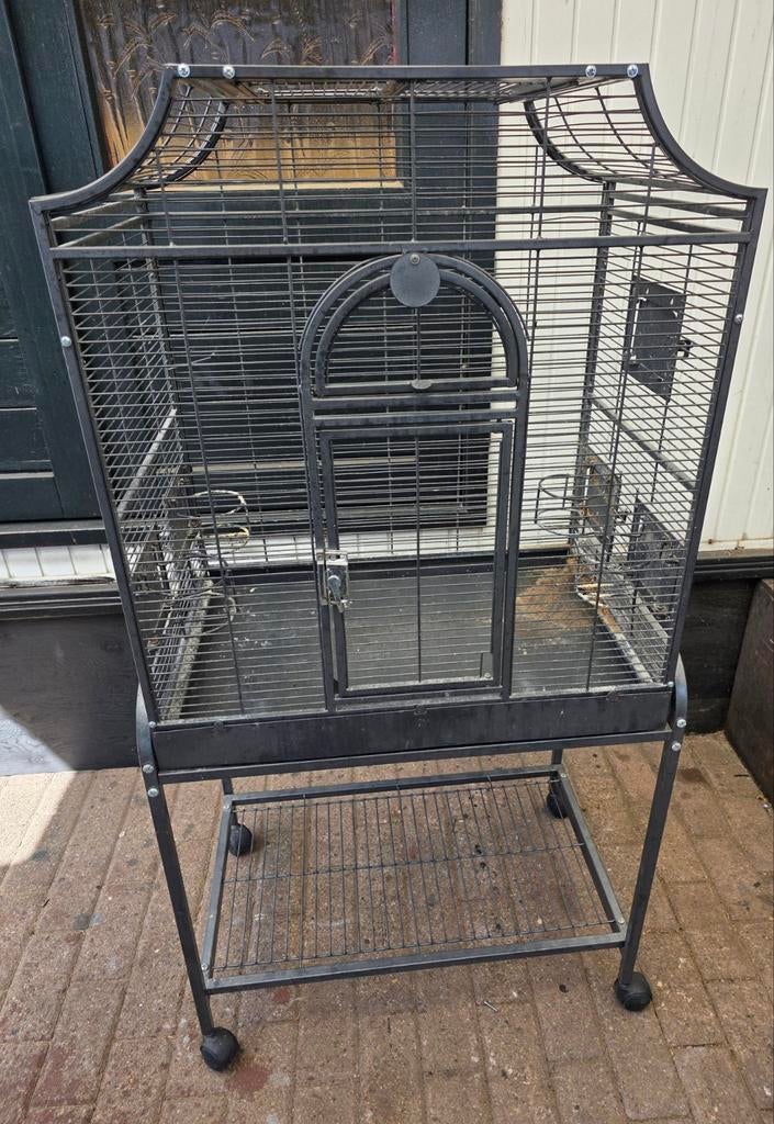 Papegaaikooi, Dieren en Toebehoren, Vogels | Hokken en Kooien, Ophalen, Gebruikt, Metaal, Vogelkooi