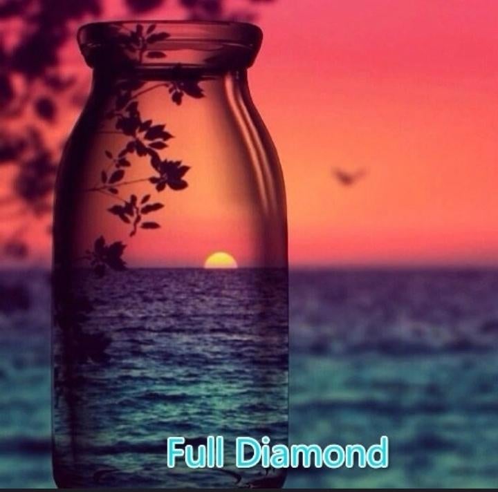 kn. 5D (full) Diamond DIY Painting - LIE012401, Zee en Strand, Diamond painting, Nieuw, Meerkleurig