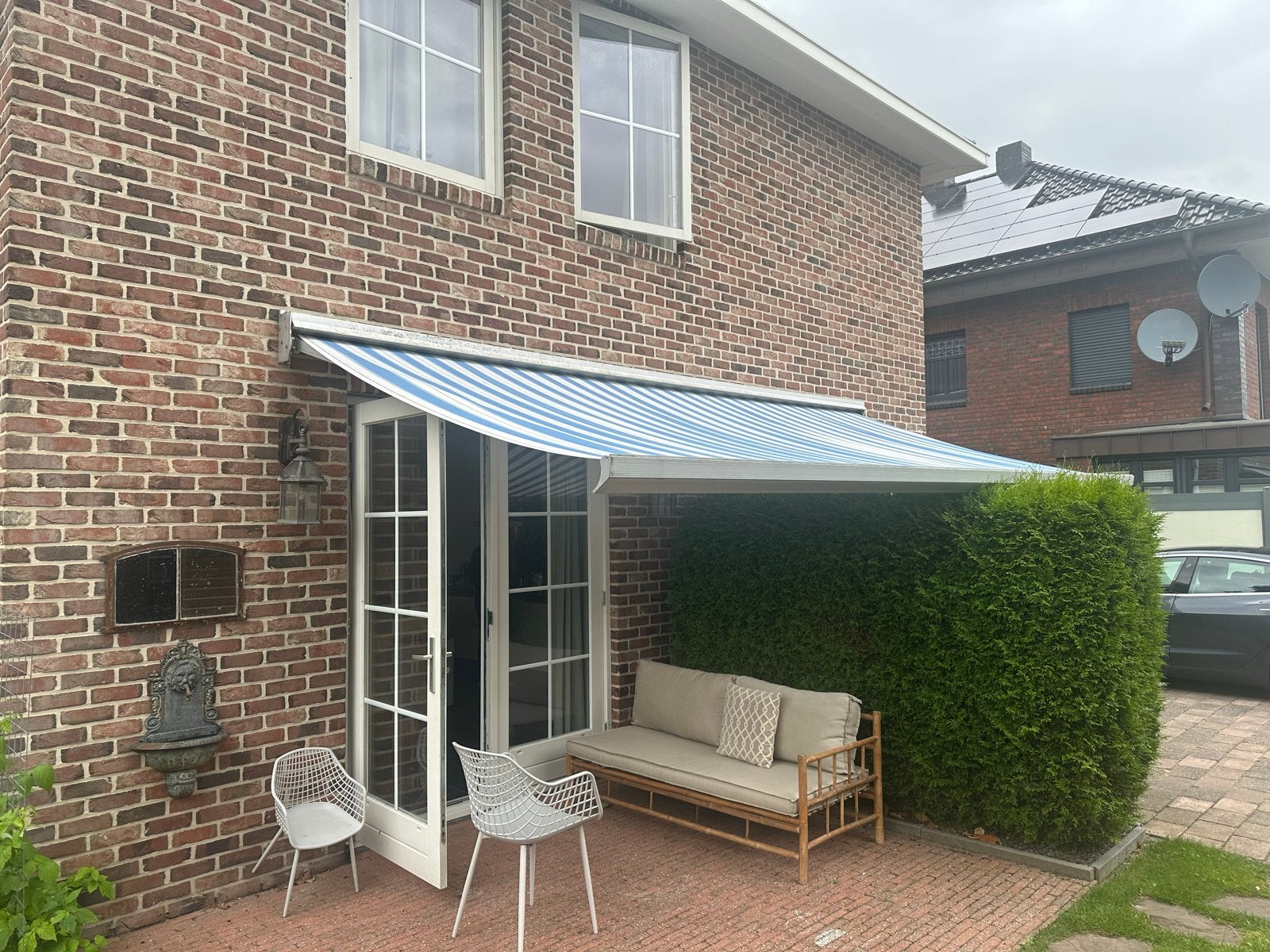 Handmatig zonnescherm (550x250), rolt niet op, Ophalen, Gebruikt, 450 cm of meer, 150 tot 300 cm