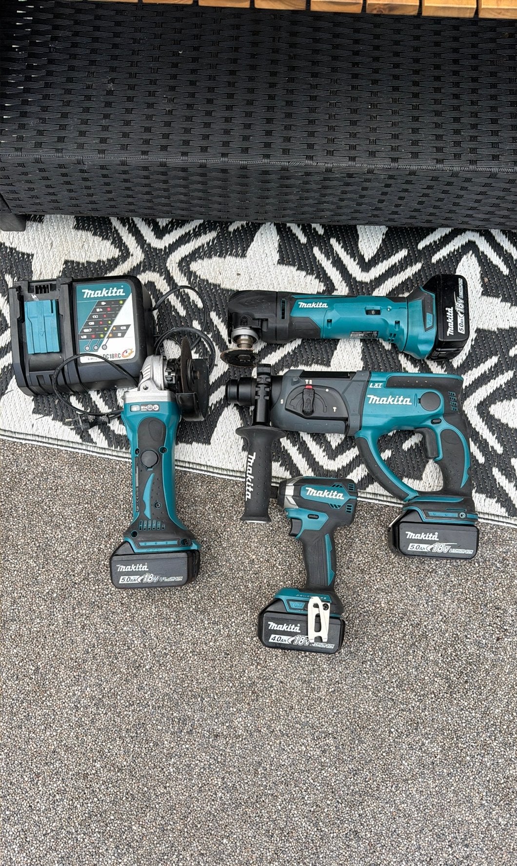 Makita set slijptol multitool klopboormachine slagschroeven, Ophalen of Verzenden, Zo goed als nieuw, Overige typen, Makita