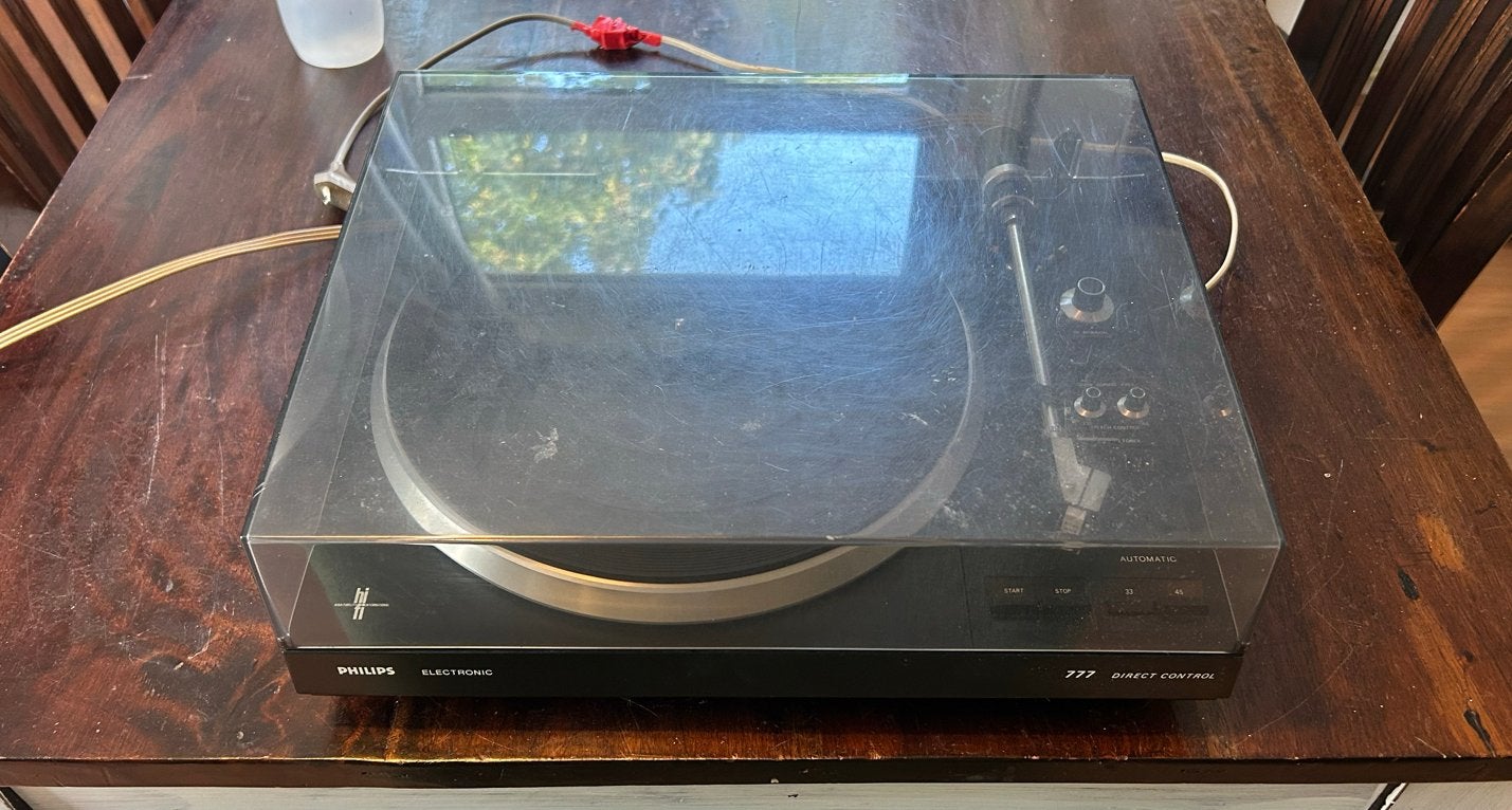 Philips Electronic 777 Direct Control Platenspeler, Audio, Tv en Foto, Platenspelers, Ophalen, Philips, Gebruikt, Automatisch