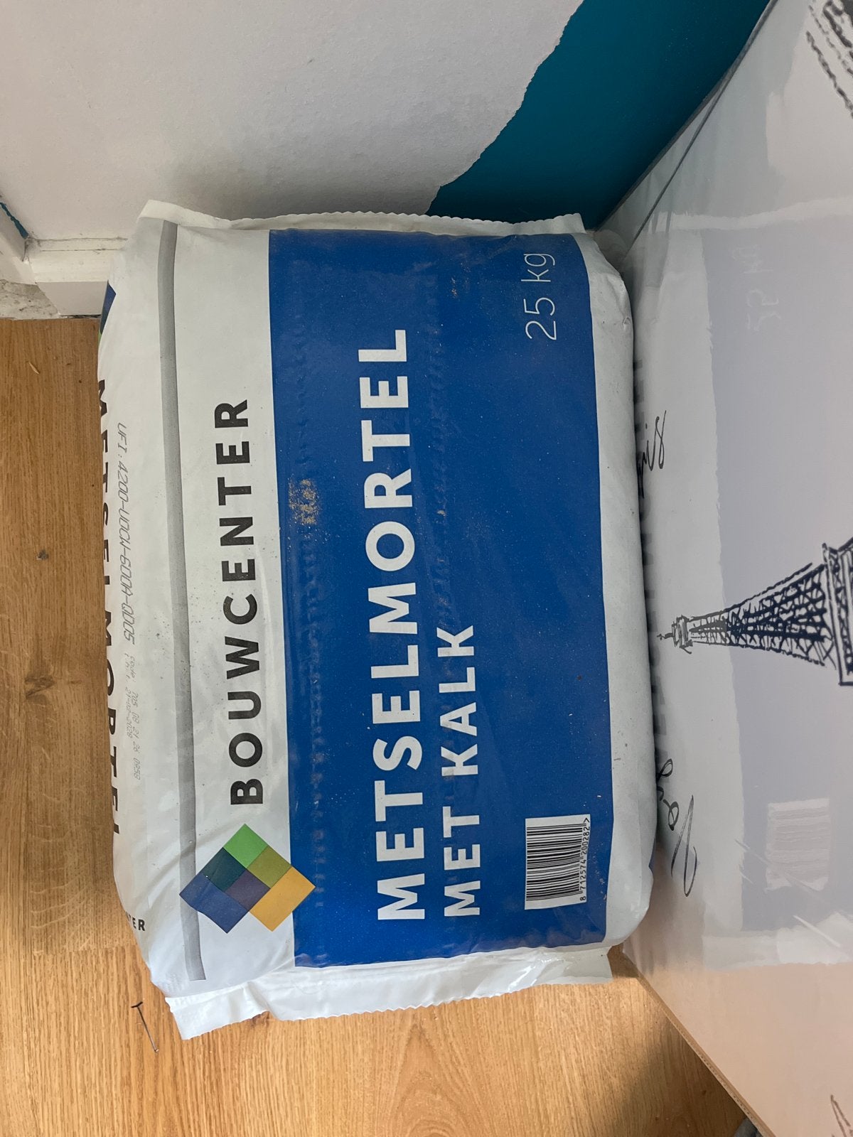 2x  Metselmortel met kalk 25 kg, Doe-het-zelf en Verbouw, Ophalen, Nieuw