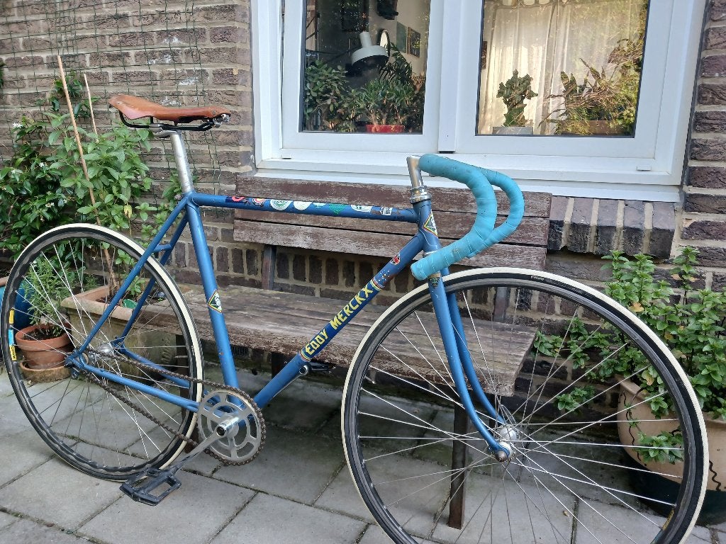 Eddy Mercks fixie, Gebruikt, Staal, 49 tot 53 cm, Ophalen