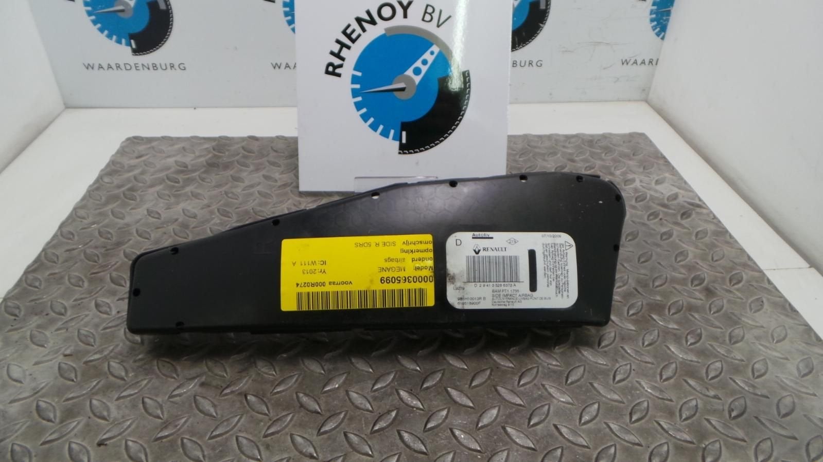 RENAULT MEGANE AIRBAG RECHTS 2013, Auto-onderdelen, Ophalen of Verzenden, Gebruikt, Stiba lid