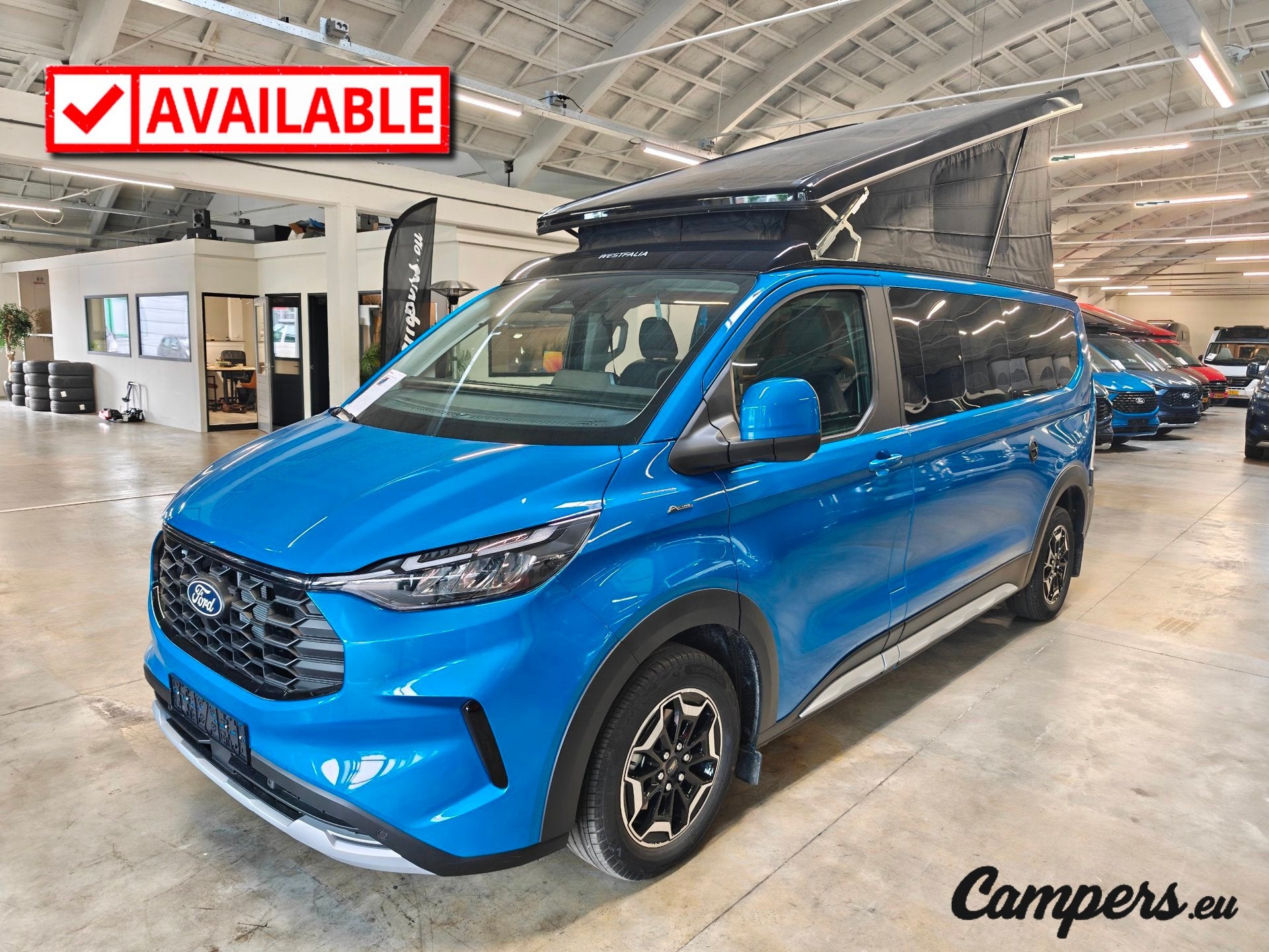 Ford Nugget L2 Plus ACTIVE AWD 170PK A8 AUT, Caravans en Kamperen, Automaat, Buscamper of Camperbus, ESP-stabiliteitscontrole