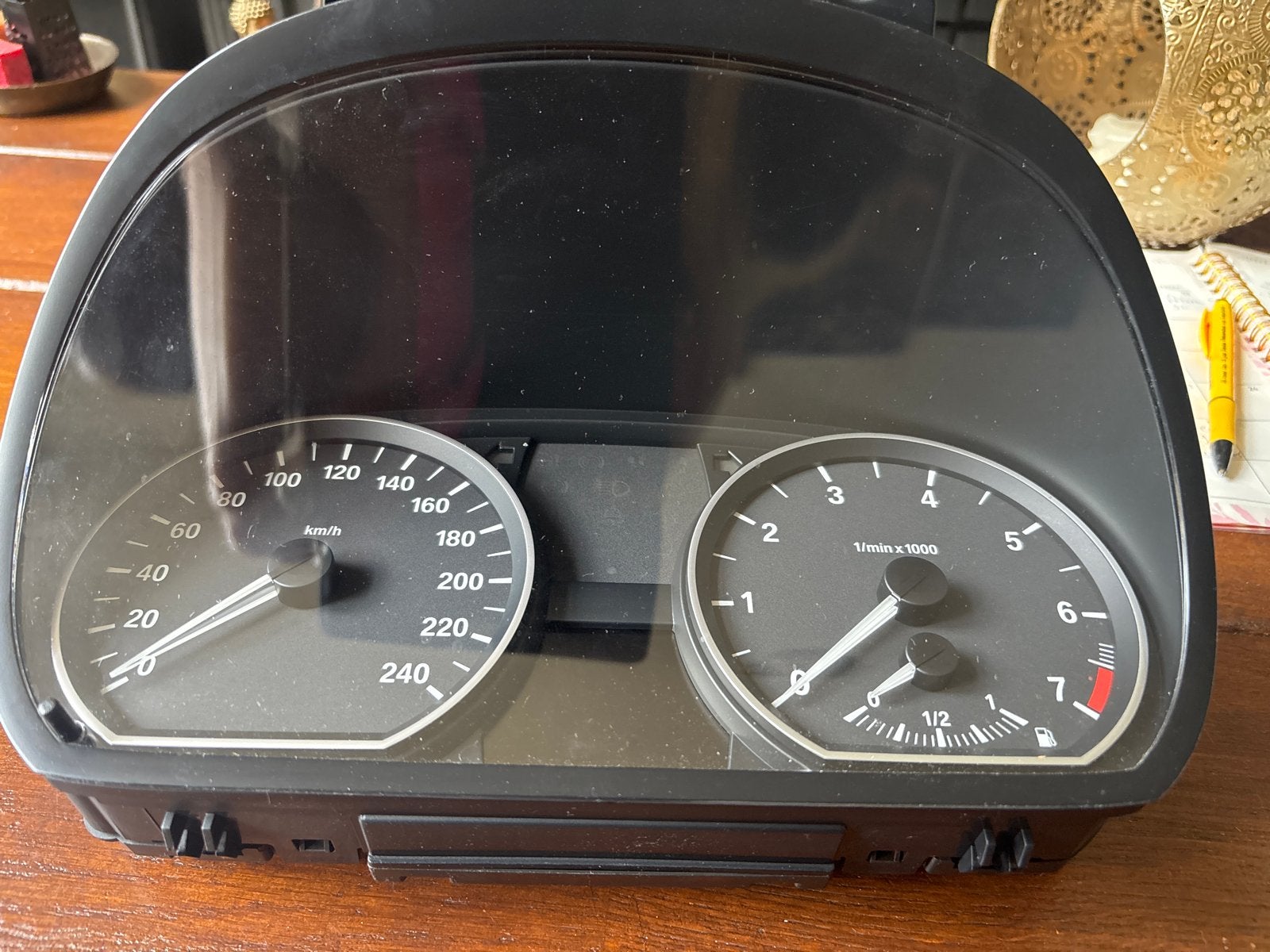 BMW E90 E91 E92 E93 Instrumentenpaneel Tellerklok 2154557-01, Auto-onderdelen, Ophalen of Verzenden, Gebruikt, BMW