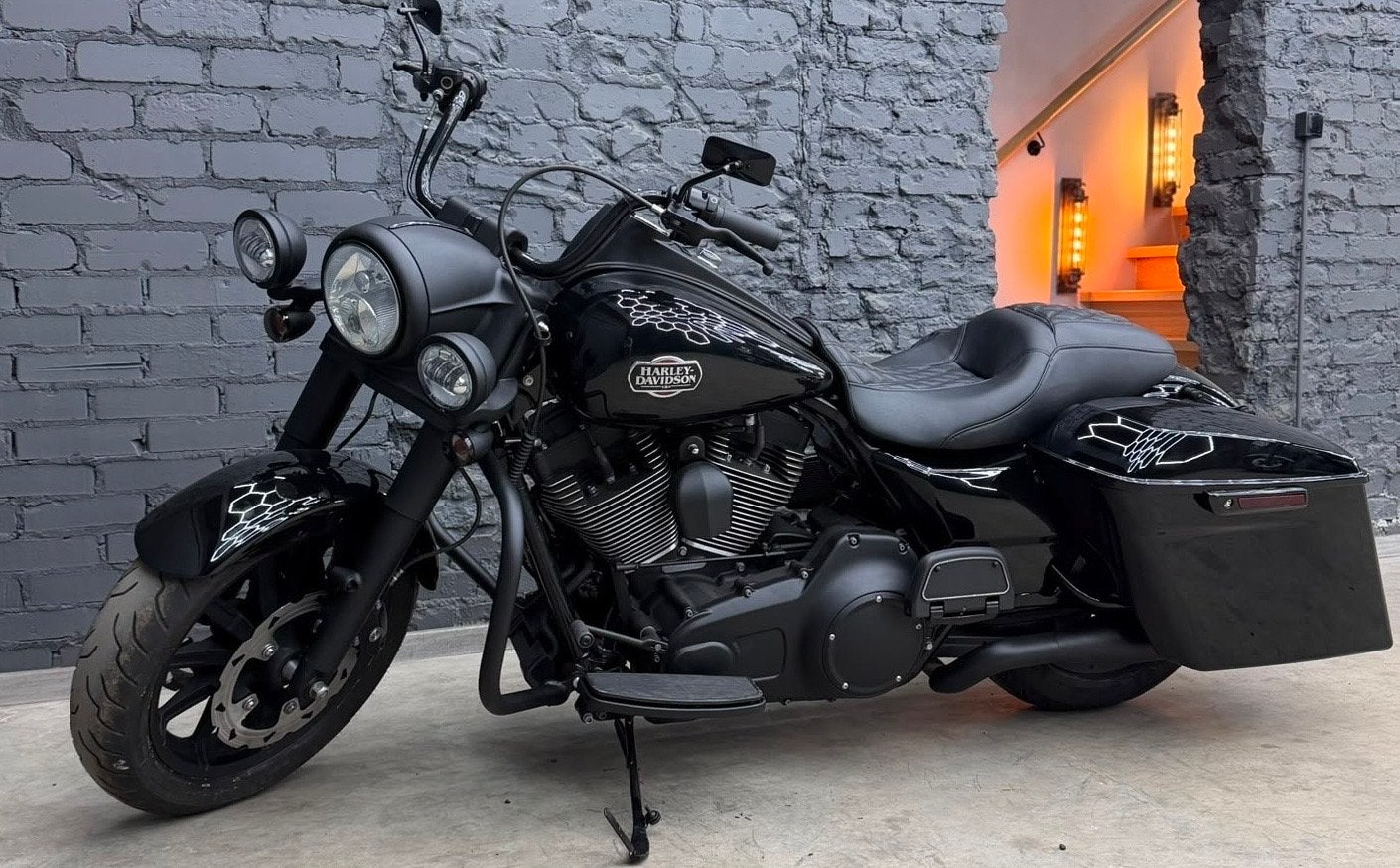 Harley Davidson Fat Boy Bagger - Unieke Custom Build Black, 2 cilinders, Sportuitlaat, Motorrijbewijs A, Meer dan 35 kW