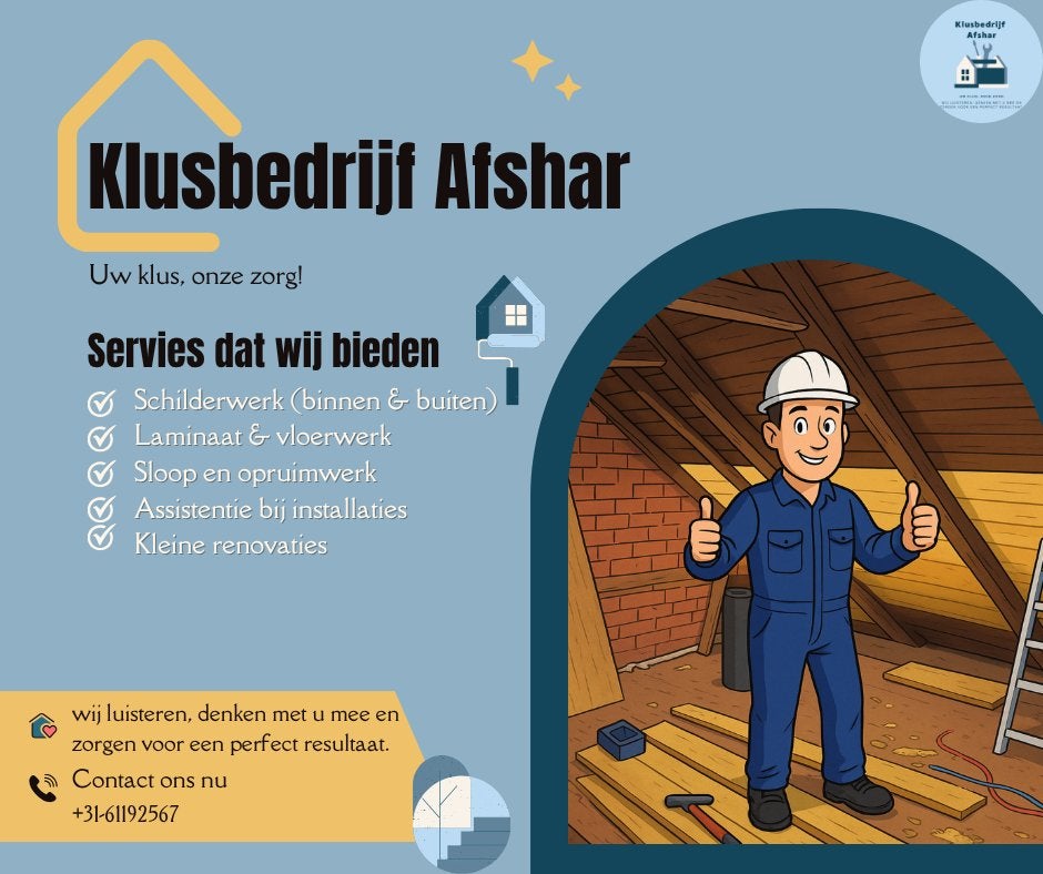 klusser beschikbaar (fexibel)